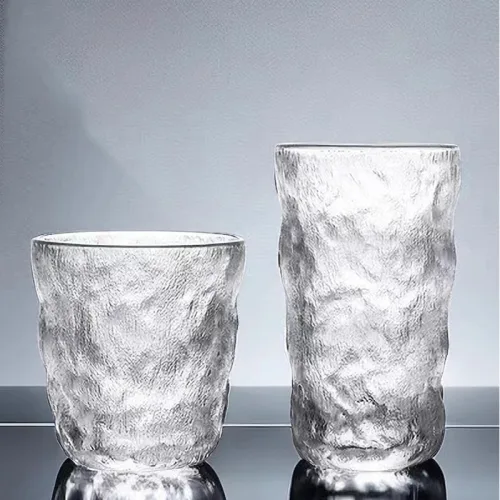 Shop sỉ ly Thủy Tinh Lượn Sóng Lớn Cao Cấp 13.6x8cm