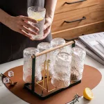 Shop sỉ ly Thủy Tinh Lượn Sóng Lớn Cao Cấp 13.6x8cm