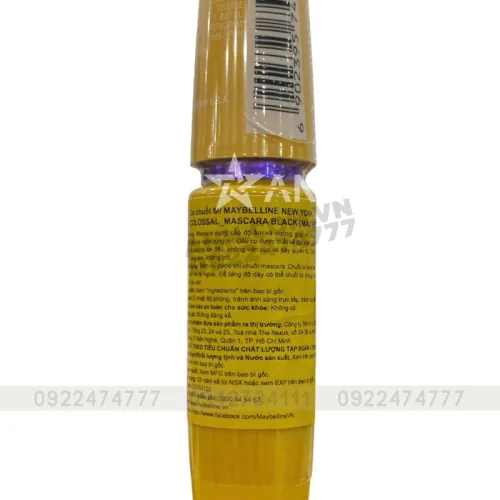 Mascara Maybelline Colossal Waterproof màu vàng 9.2ml