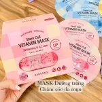 Mặt nạ Banobagi Stem Cell Vitamin Mask Whitening AC Care hộp 10 miếng màu hồng