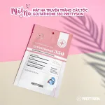 Mặt nạ Glutathione 350 Prettyskin màu hồng, hộp 10 miếng