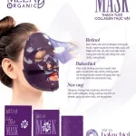 Nơi lấy sỉ mặt Nạ Thạch Collagen Meea Organic Màu Tím Bakuchiol Retinol Mask Hộp 5 Miếng