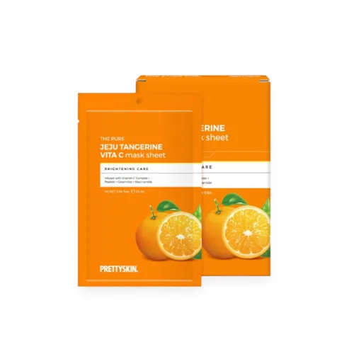 Chuyên sỉ mặt Nạ Vitamin C Prettyskin Jeju Tangerine Hộp 10 miếng