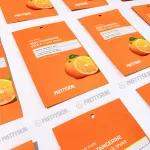 Chuyên sỉ mặt Nạ Vitamin C Prettyskin Jeju Tangerine Hộp 10 miếng