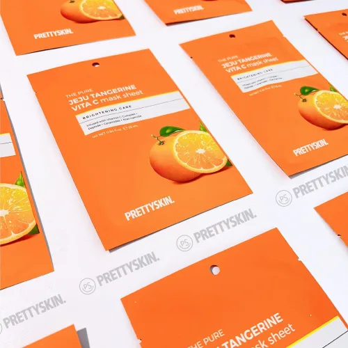 Chuyên sỉ mặt Nạ Vitamin C Prettyskin Jeju Tangerine Hộp 10 miếng