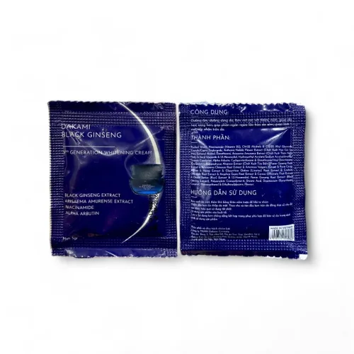 Hình ảnh Mẫu Test Kem Face Nám Nhân Sâm Đen Dakami Black Ginseng Ban Đêm Mini 5gr trong bộ sưu tập dakami