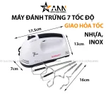 Chỗ sỉ máy Đánh Trứng Cầm Tay 7 Tốc Độ 180W Tiện Lợi 17.5x7x13cm