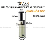 Nơi lấy sỉ máy Ép Chậm Nhỏ Nineshied KB F6B Máy Ép Trái Cây Kèm 2 Ly Nhựa 37.5x10cm