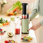 Nơi lấy sỉ máy Ép Chậm Nhỏ Nineshied KB F6B Máy Ép Trái Cây Kèm 2 Ly Nhựa 37.5x10cm