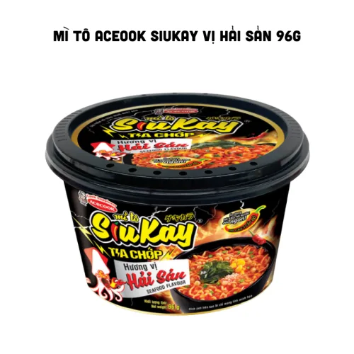 Shop sỉ mì Tô ACEOOK SIUKAY Vị Hải Sản 96g
