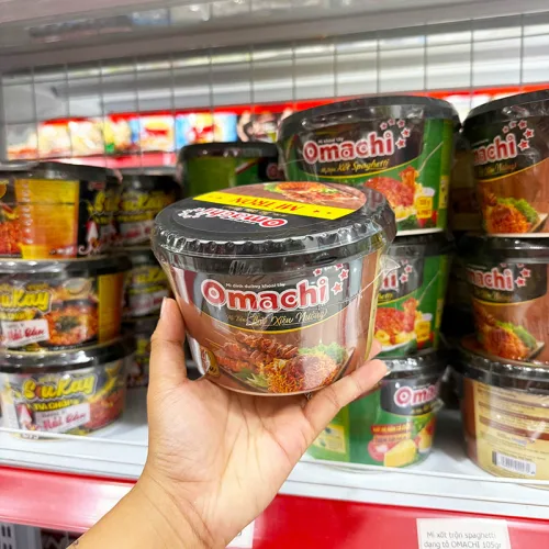 Mì trộn OMACHI vị thịt xiên nướng quy cách tô 105g