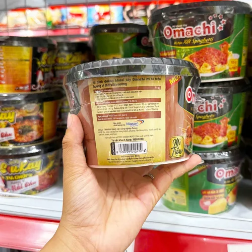 Mì trộn OMACHI vị thịt xiên nướng quy cách tô 105g
