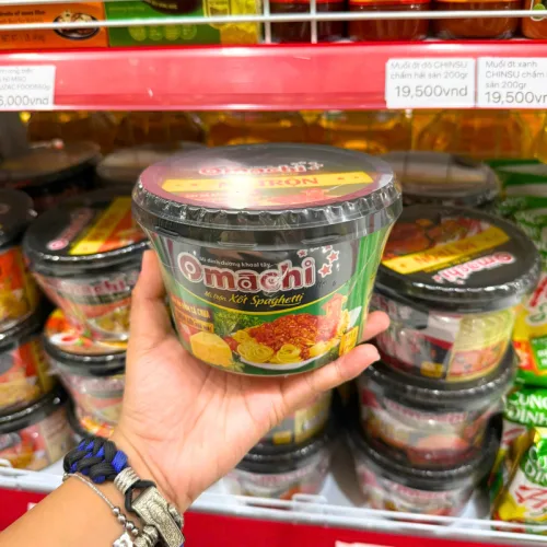 OMACHI Mì Spaghetti Trộn Xốt Phô Mai Dạng Tô 105g
