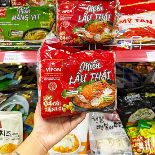 Lốc 4 gói miến Lẩu Thái VIFON 232g