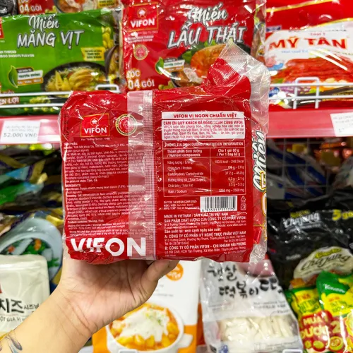 Lốc 4 gói miến Lẩu Thái VIFON 232g