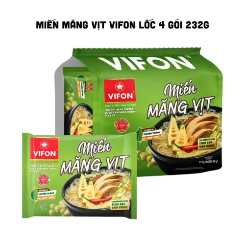 Chuyên sỉ miến Măng Vịt VIFON Dạng Lốc 232g - Lốc 4 Gói
