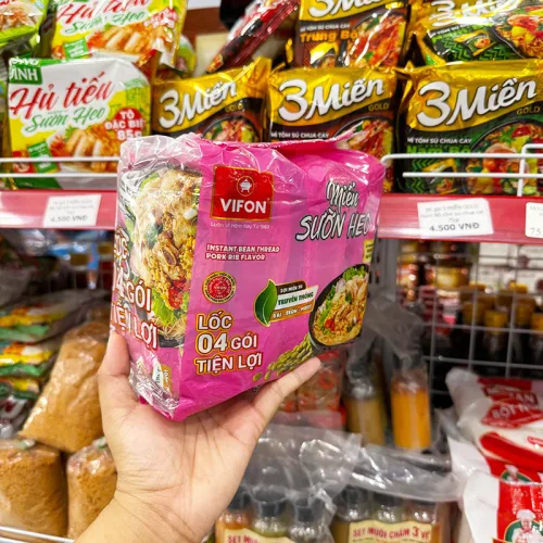 Shop sỉ miến Sườn Heo VIFON Dạng Lốc 232g - Lốc 4 Gói