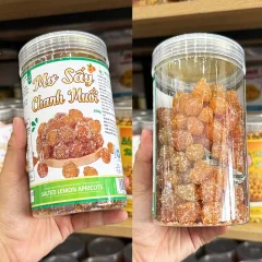 Chỗ sỉ mơ Sấy Chanh Muối Thơm Ngon 450g Hộp Pet