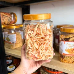 Mực Ống Dừa Xé Sợi Sấy Khô, Hộp Lớn 500g