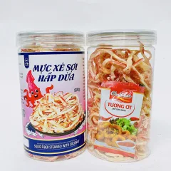 Mực Xé Sợi Hấp Dừa Thơm Ngon, Hộp 250g