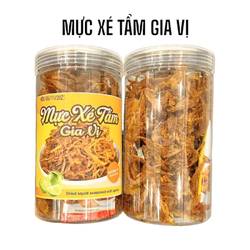 Mực Xé Tẩm Gia Vị An Tâm Hũ Nhựa 250g