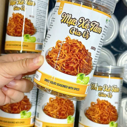 Mực Xé Tẩm Gia Vị An Tâm Hũ Nhựa 250g