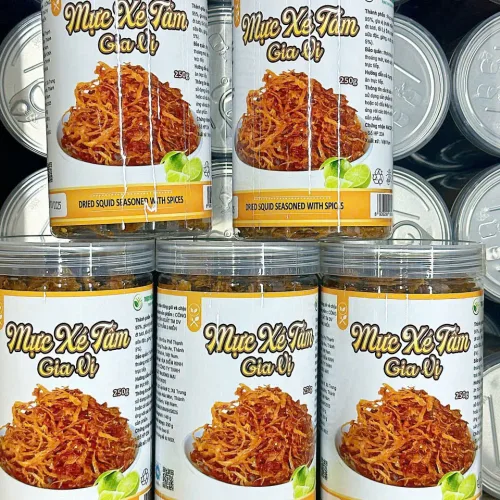 Mực Xé Tẩm Gia Vị An Tâm Hũ Nhựa 250g