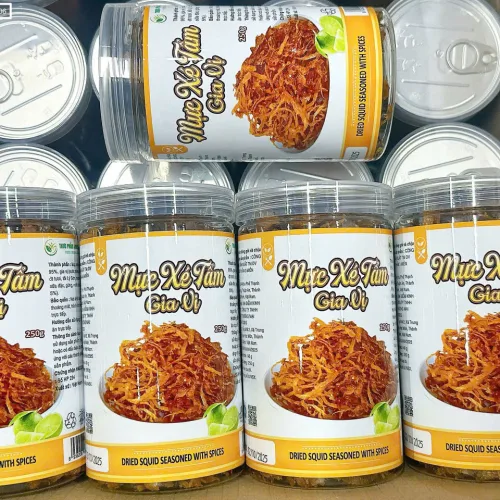 Mực Xé Tẩm Gia Vị An Tâm Hũ Nhựa 250g