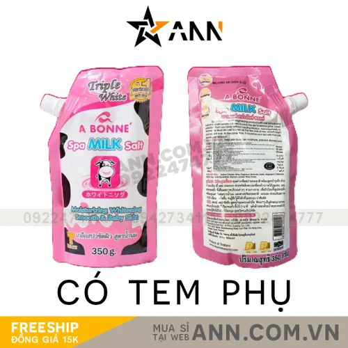 Nguồn hàng sỉ muối tắm sữa bò tẩy tế bào chết A Bonne Spa Milk Salt 350g Thái Lan