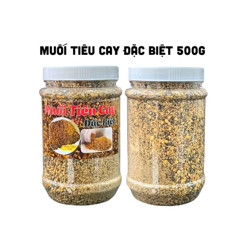 Nguồn hàng sỉ muối Tiêu Cay Ngon Đặc Biệt 500g hộp