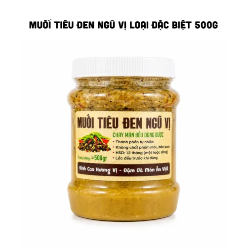 Nguồn hàng sỉ muối Tiêu Sữa Ngũ Vị Loại Đặc Biệt 500g