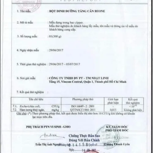 Ngũ cốc dinh dưỡng Beone dạng bột dùng để pha uống
