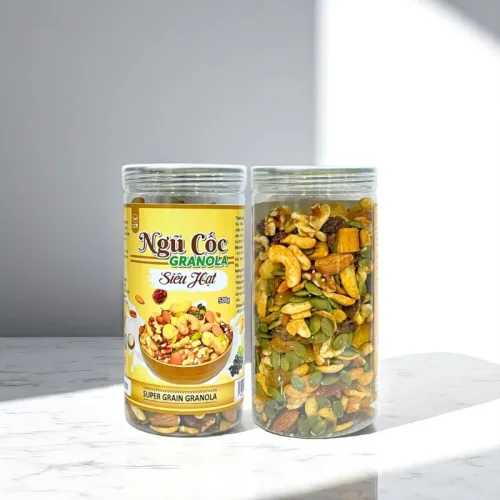 Ngũ Cốc Granola Siêu Hạt Dạng Hộp 500g