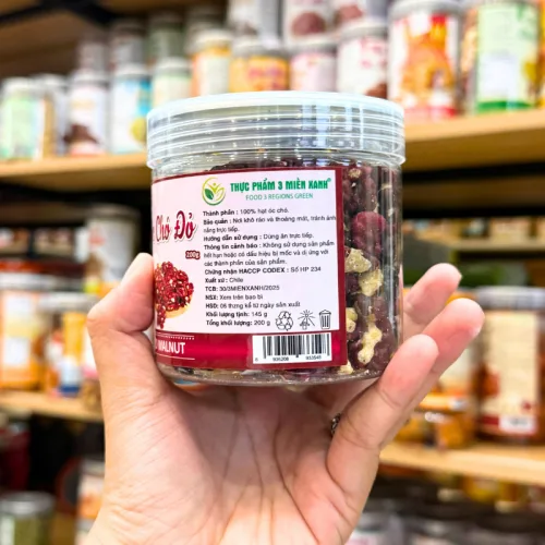Nhân Óc Chó Đỏ Chile 200g, đóng hũ Pet