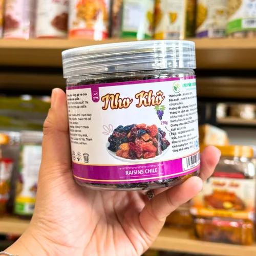 Nho Khô Chile Mini 3 Màu, Hũ PET 250g