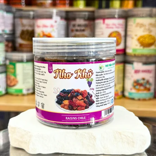 Nho Khô Chile Mini 3 Màu, Hũ PET 250g