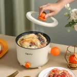 Chỗ sỉ nồi Lẩu Điện Mini 2 Tầng Đa Năng Kèm Giá Hấp Có Tay Cầm 1.8L 17.5x17.5x27cm