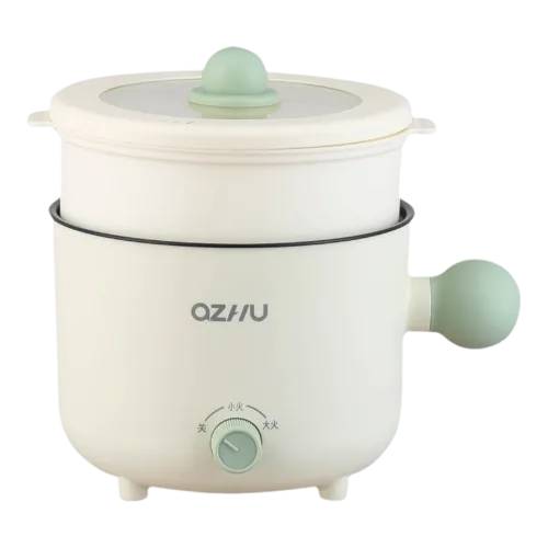 Chỗ sỉ nồi Lẩu Điện Mini 2 Tầng Đa Năng Kèm Giá Hấp Có Tay Cầm 1.8L 17.5x17.5x27cm