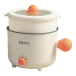 Chỗ sỉ nồi Lẩu Điện Mini 2 Tầng Đa Năng Kèm Giá Hấp Có Tay Cầm 1.8L 17.5x17.5x27cm