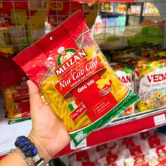 Chuyên sỉ nui Cao Cấp Meizan Ống Dài - Nui Meizan Màu Vàng 400g