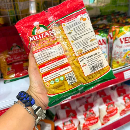 Chuyên sỉ nui Cao Cấp Meizan Ống Dài - Nui Meizan Màu Vàng 400g