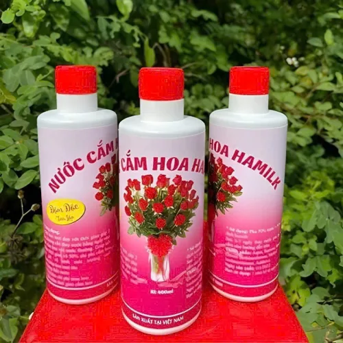 Chuyên sỉ nước Cắm Hoa Hamilk - Nước Giúp Hoa Tươi Lâu 14 Ngày 500ml