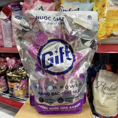 Shop sỉ nước Giặt GIFT Hương Nước Hoa Ambery Túi 3,6 Lít