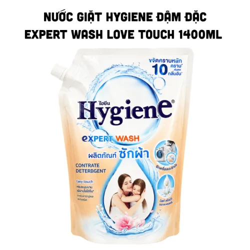 Nước giặt đậm đặc Hygiene Expert Wash Love Touch túi màu kem 1400ml