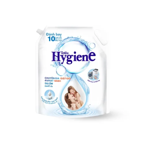 Nước Giặt Hygiene Hương Hoa Màu Trắng - Nước Giặt Quần Áo Đậm Đặc 1800ml