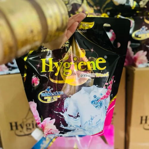 Nước giặt Hygiene hương nước hoa đậm đặc 1800ml dạng túi đen