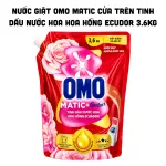 Shop sỉ nước Giặt OMO Matic Cửa Trên Tinh Dầu Nước Hoa Hoa Hồng Ecudor 3.6kg
