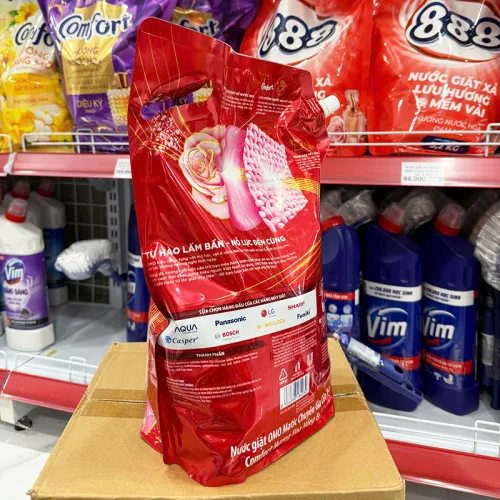 Shop sỉ nước Giặt OMO Matic Cửa Trên Tinh Dầu Nước Hoa Hoa Hồng Ecudor 3.6kg