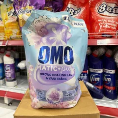 Nước giặt OMO Matic 3.6kg cửa trước, hương Hoa Linh Lan & Vani Trắng