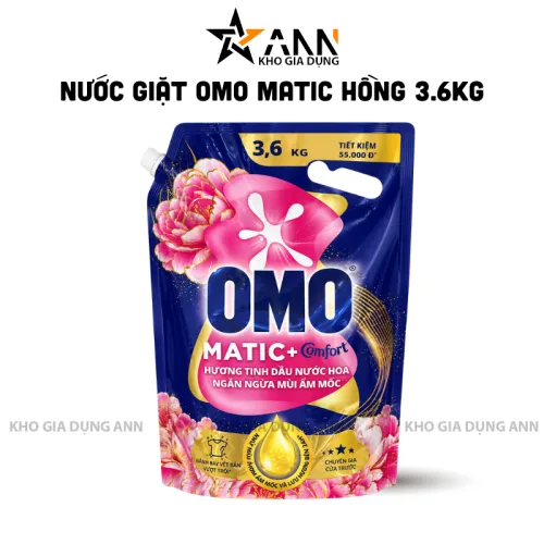Nơi lấy sỉ nước Giặt OMO MATIC Túi Ngăn Ngừa Mùi Ẩm Mốc 3,6kg